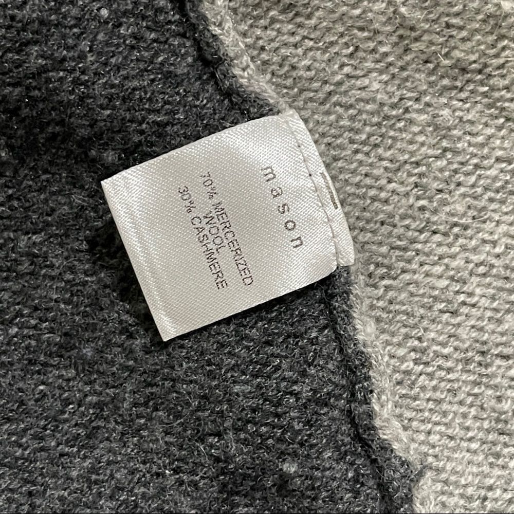 MASON Cashmere Wool Colorblock Pattern Sweater - Picture 8 of 12